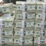 High central bank sales of the dollar in the auction today